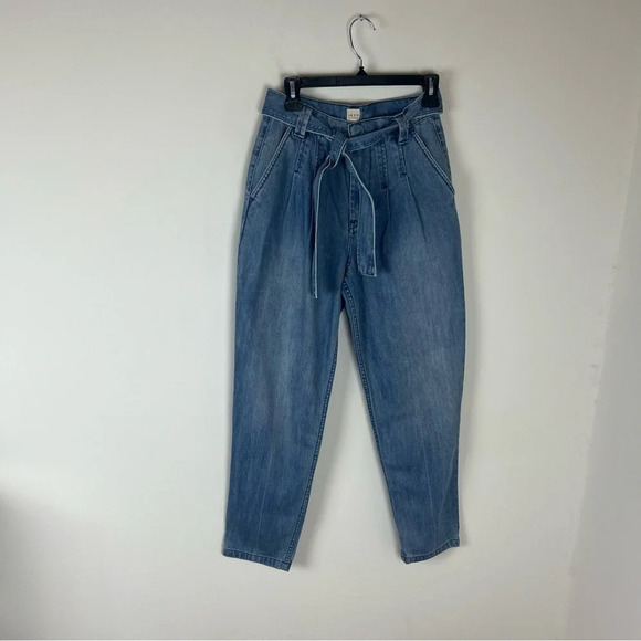 Rebecca Taylor La Vie Drapey Denim Pant Jeans In Edie Wash Size 26 - Picture 4 of 7